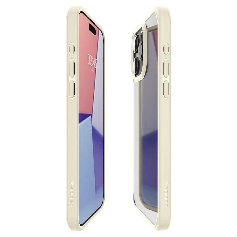 Spigen Crystal Hybrid Case for iPhone 15 Pro Max - Clear Beige_13