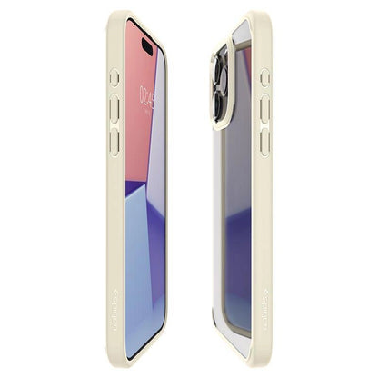 Spigen Crystal Hybrid Case for iPhone 15 Pro Max - Clear Beige_13