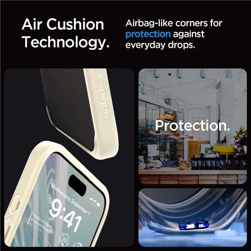 Spigen Crystal Hybrid Case for iPhone 15 Pro Max - Clear Beige_2