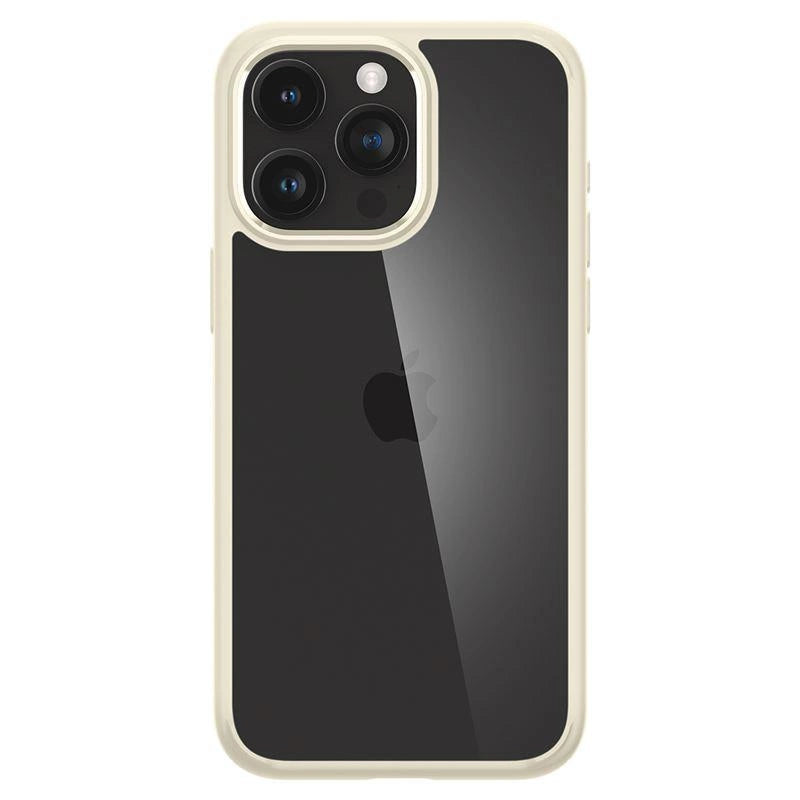 Spigen Crystal Hybrid Case for iPhone 15 Pro Max - Clear Beige_6