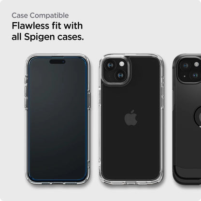 Spigen ALM Glass FC tempered glass for iPhone 15 - black 2 pcs._8