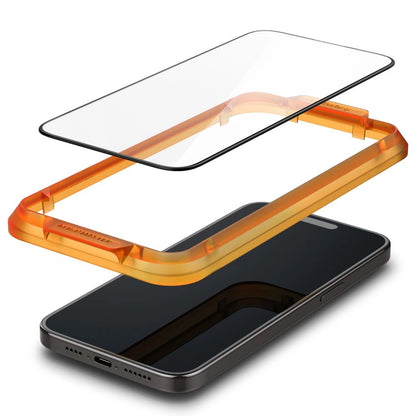 Spigen ALM Glass FC Tempered Glass for iPhone 15 Pro Max - Black 2 pcs._4