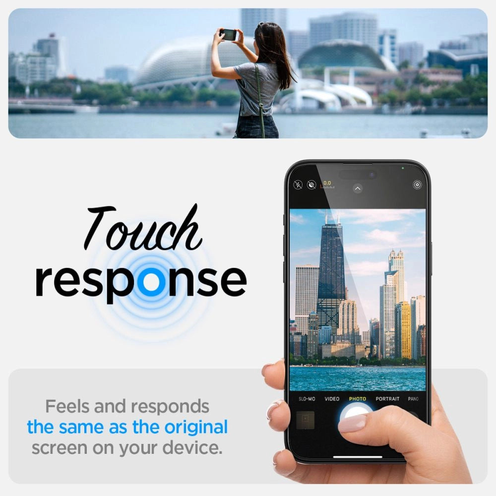 Spigen Glas.tR EZ Fit FC Tempered Glass for iPhone 15 Plus - Black 2 pcs._9