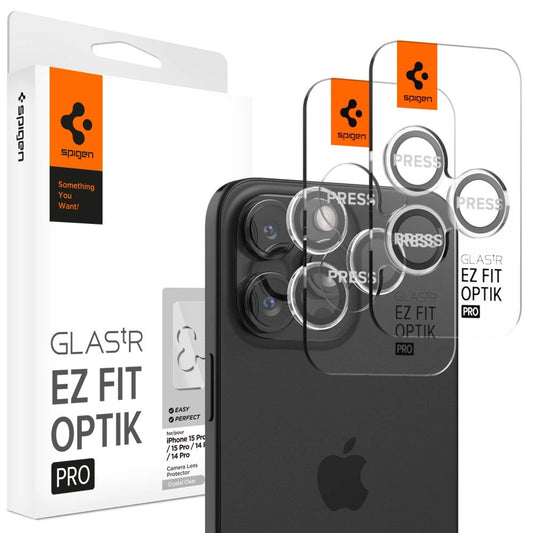 Spigen Glas.tR EZ Fit Optik Pro Camera Cover for iPhone 15 Pro / 15 Pro Max / 16 Pro / 16 Pro Max - 2 pcs._0