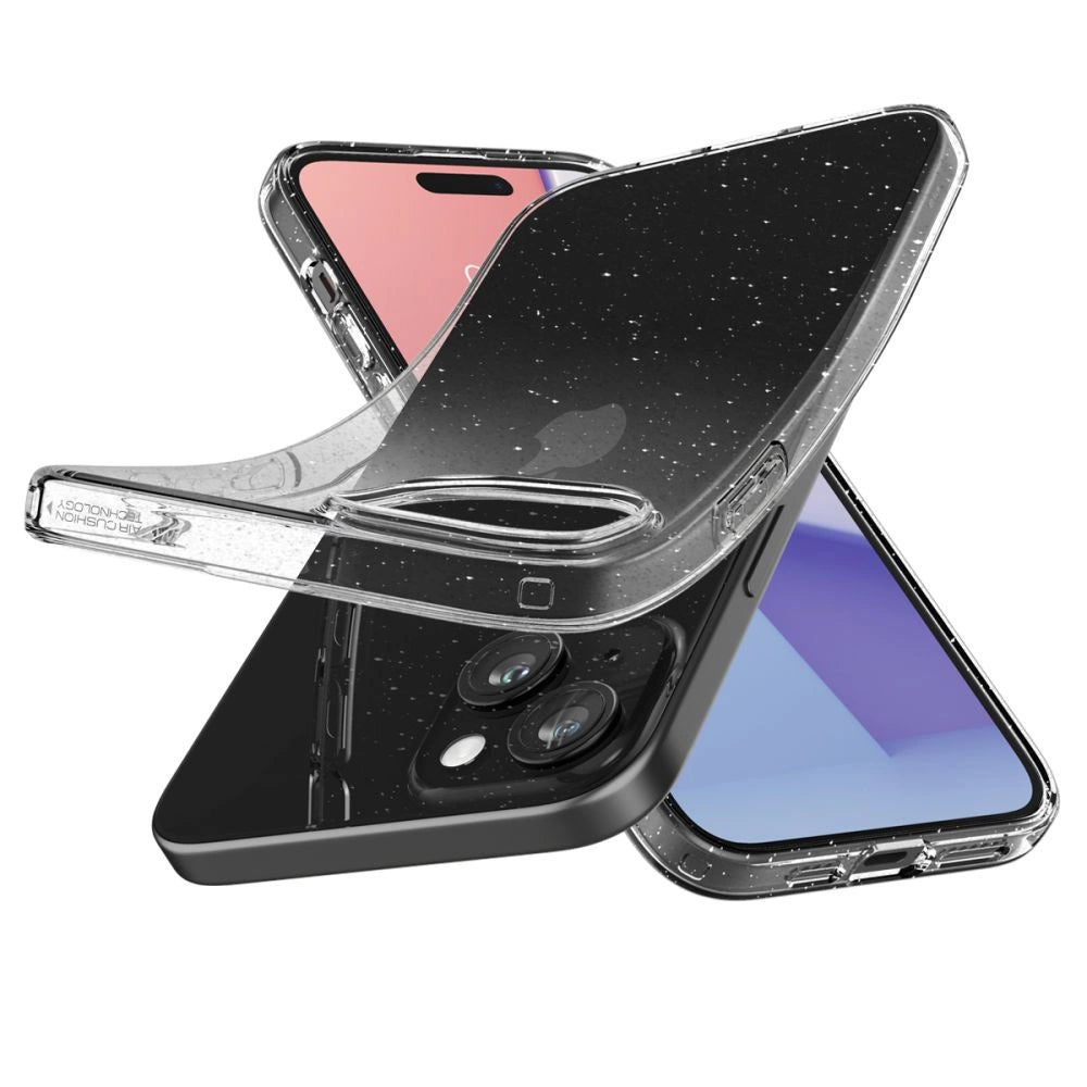 Spigen Liquid Crystal iPhone 15 Plus Case - Clear Glitter_6