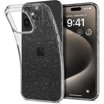 Spigen Liquid Crystal iPhone 15 Pro Max Case - Clear Glitter_0