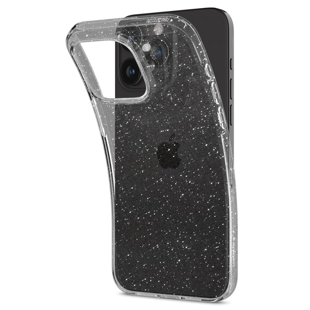 Spigen Liquid Crystal iPhone 15 Pro Max Case - Clear Glitter_5