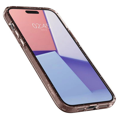 Spigen Liquid Crystal Glitter iPhone 15 Plus Case - Pink/Clear_13