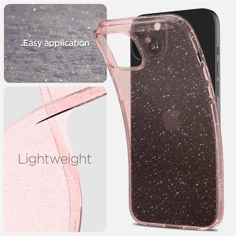 Spigen Liquid Crystal Glitter iPhone 15 Plus Case - Pink/Clear_1