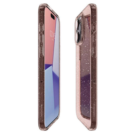 Spigen Liquid Crystal Glitter iPhone 15 Pro Case - Pink/Clear_0