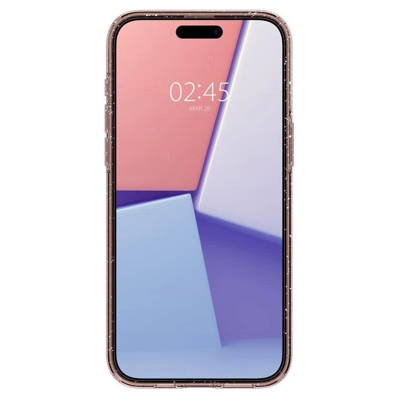 Spigen Liquid Crystal Glitter iPhone 15 Pro Case - Pink/Clear_2
