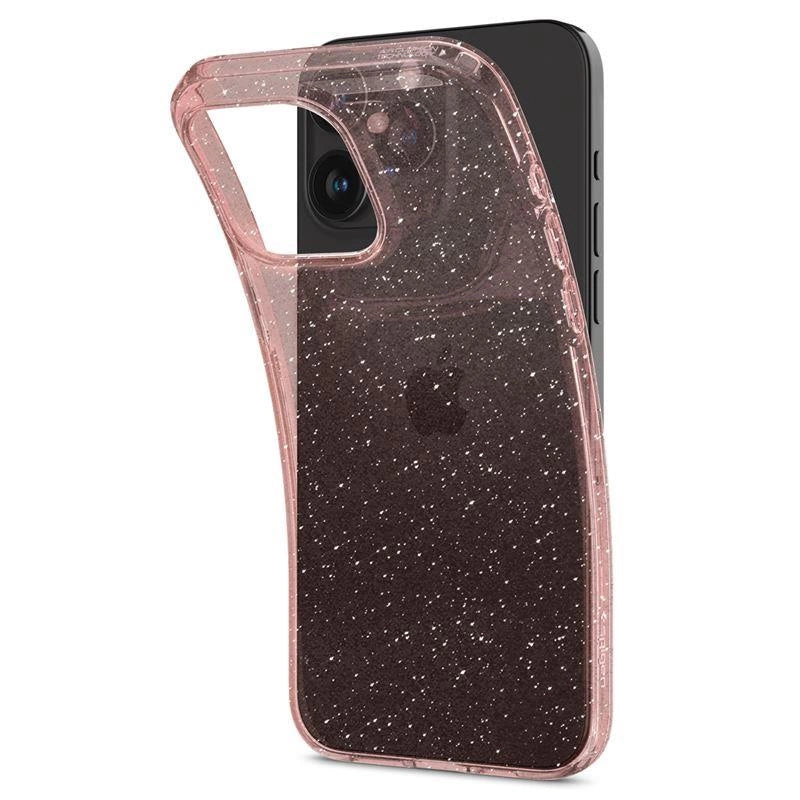 Spigen Liquid Crystal Glitter iPhone 15 Pro Case - Pink/Clear_5