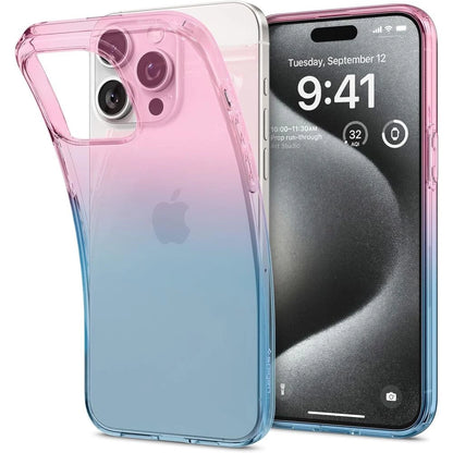 Spigen Liquid Crystal iPhone 15 Pro Case - Pink/Blue_0