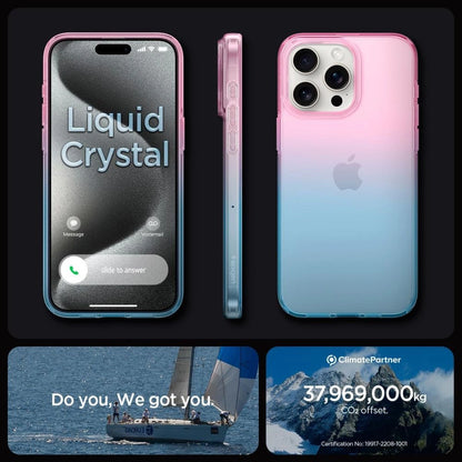 Spigen Liquid Crystal iPhone 15 Pro Case - Pink/Blue_12