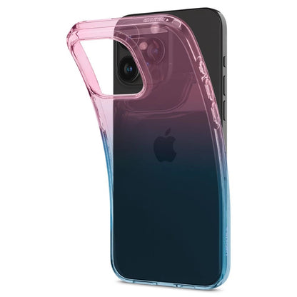Spigen Liquid Crystal iPhone 15 Pro Case - Pink/Blue_4