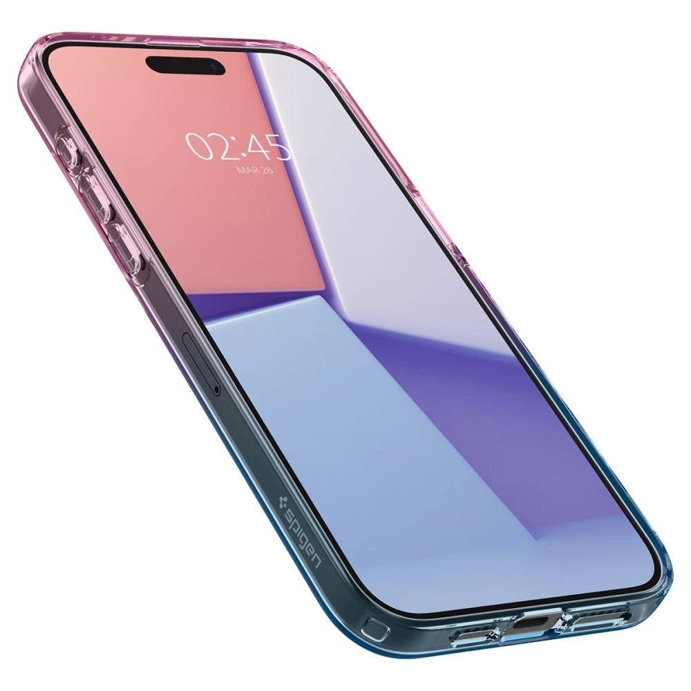Spigen Liquid Crystal iPhone 15 Pro Case - Pink/Blue_5
