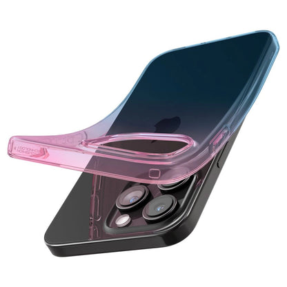 Spigen Liquid Crystal iPhone 15 Pro Case - Pink/Blue_6