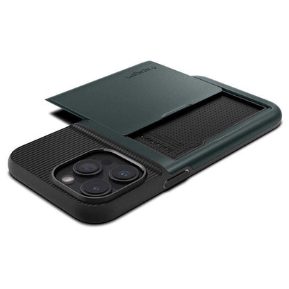 Spigen Slim Armor CS iPhone 15 Pro Case - Dark Green_8