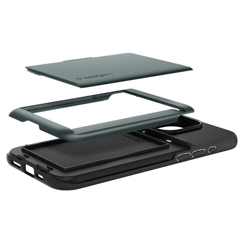 Spigen Slim Armor CS Case for iPhone 15 Pro Max - Dark Green_7