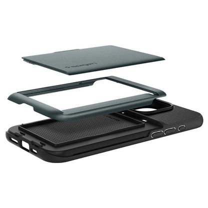 Spigen Slim Armor CS Case for iPhone 15 Pro Max - Dark Green_7