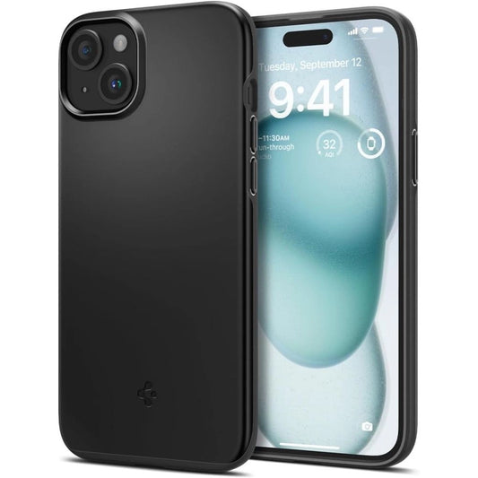 Spigen Thin Fit iPhone 15 Case - Black_0