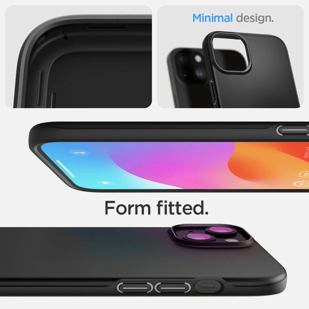 Spigen Thin Fit iPhone 15 Case - Black_9