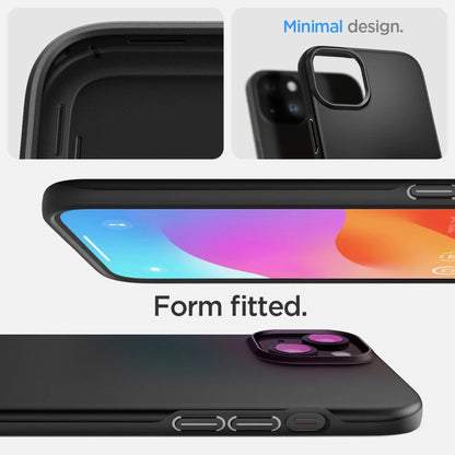 Spigen Thin Fit iPhone 15 Case - Black_9