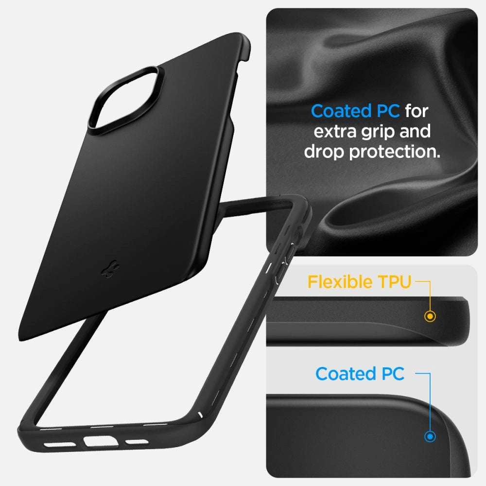 Spigen Thin Fit iPhone 15 Case - Black_10