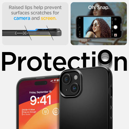 Spigen Thin Fit iPhone 15 Case - Black_11