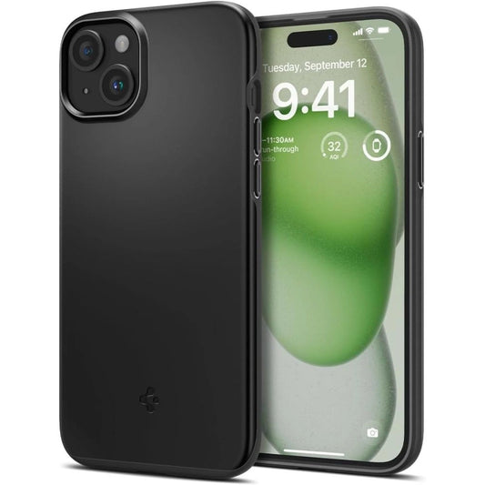 Spigen Thin Fit iPhone 15 Plus Case - Black_0