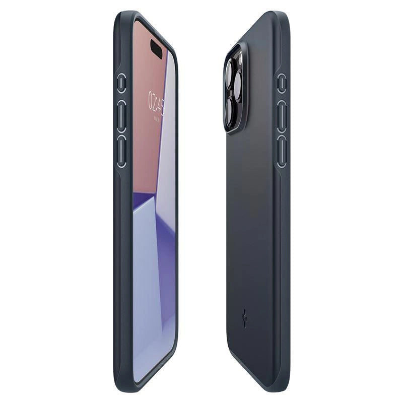 Spigen Thin Fit iPhone 15 Pro Max Case - Black Metal_14