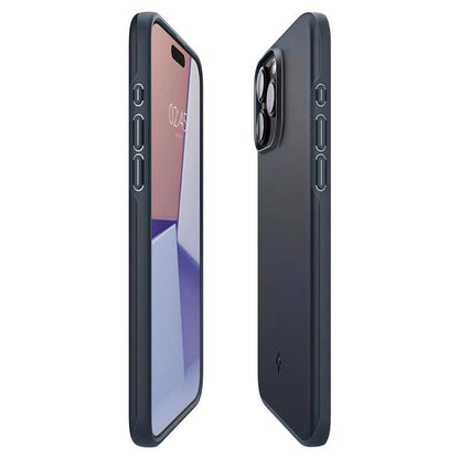 Spigen Thin Fit iPhone 15 Pro Max Case - Black Metal_14