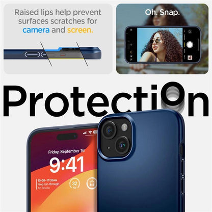 Spigen Thin Fit iPhone 15 Plus Case - Blue_10