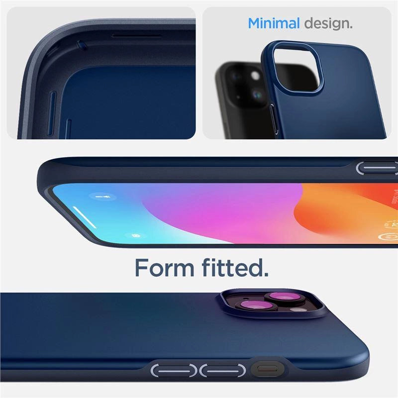 Spigen Thin Fit iPhone 15 Plus Case - Blue_2