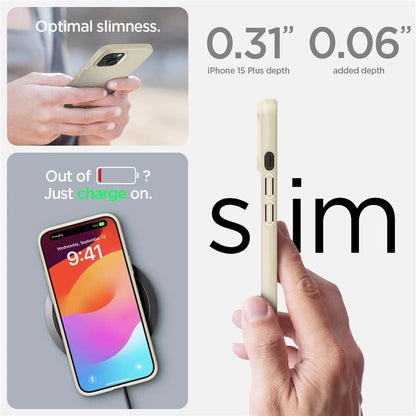 Spigen Thin Fit iPhone 15 Plus Case - Beige_6