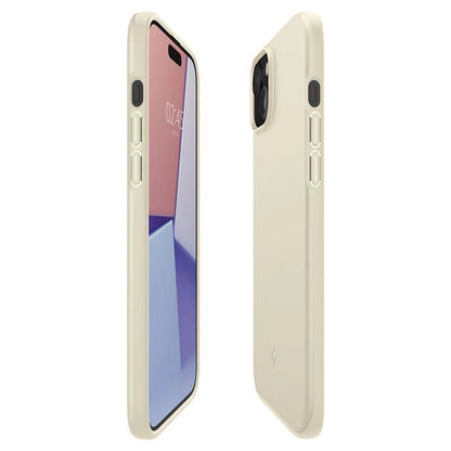 Spigen Thin Fit iPhone 15 Plus Case - Beige_14