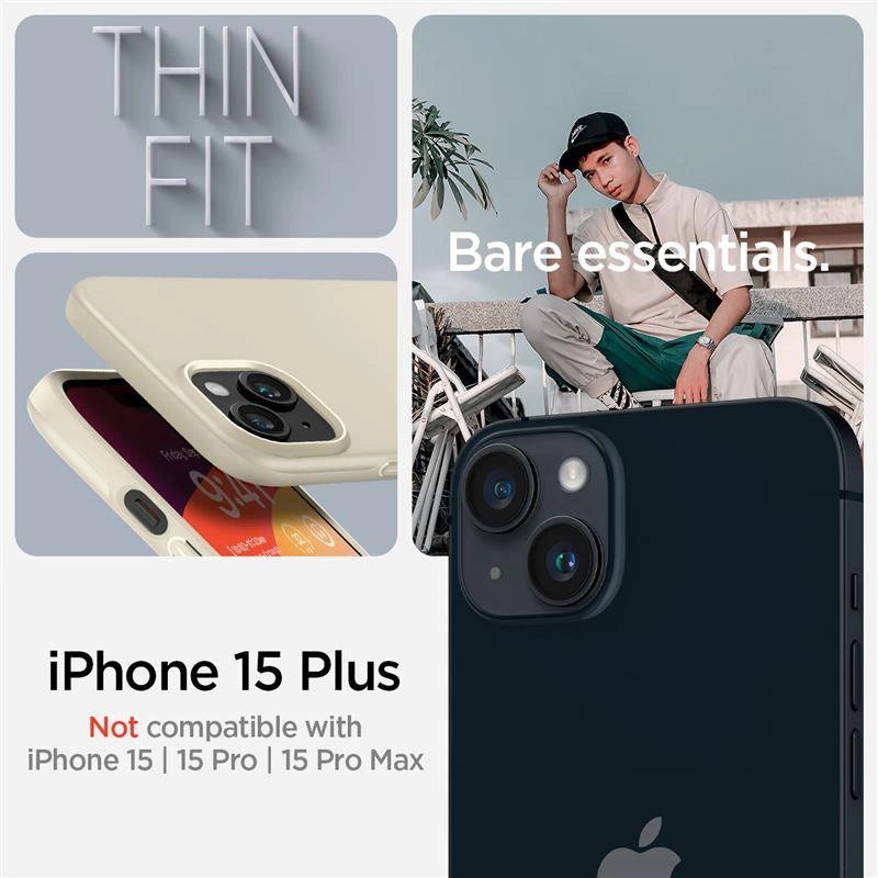 Spigen Thin Fit iPhone 15 Plus Case - Beige_2