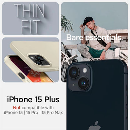 Spigen Thin Fit iPhone 15 Plus Case - Beige_2