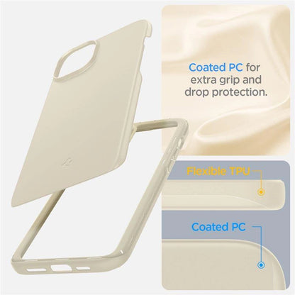 Spigen Thin Fit iPhone 15 Plus Case - Beige_4