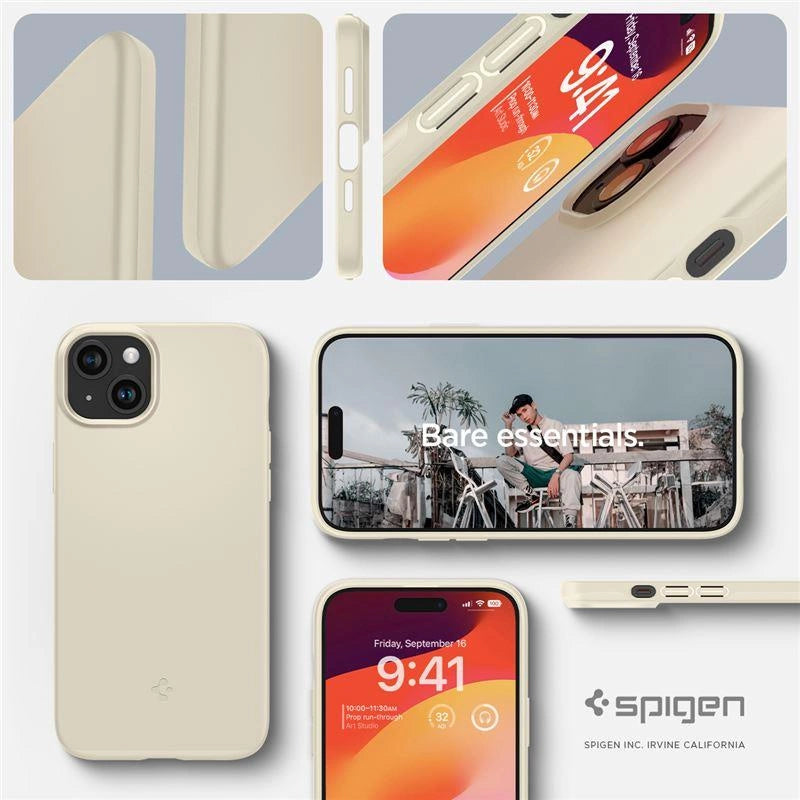 Spigen Thin Fit iPhone 15 Plus Case - Beige_7