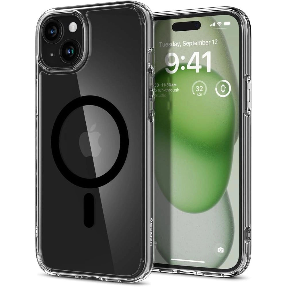 Spigen Ultra Hybrid Mag Case with MagSafe for iPhone 15 - Black_0