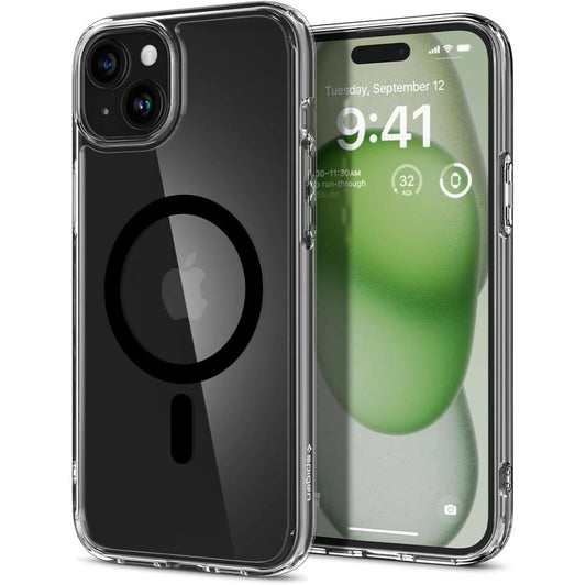 Spigen Ultra Hybrid Mag Case with MagSafe for iPhone 15 Plus - Black_0