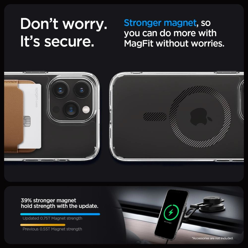 Spigen Ultra Hybrid Mag Case with MagSafe for iPhone 15 Pro Max - Gray_12