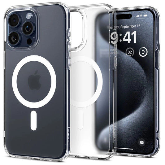 Spigen Ultra Hybrid Mag Case with MagSafe for iPhone 15 Pro - Clear Matte_0