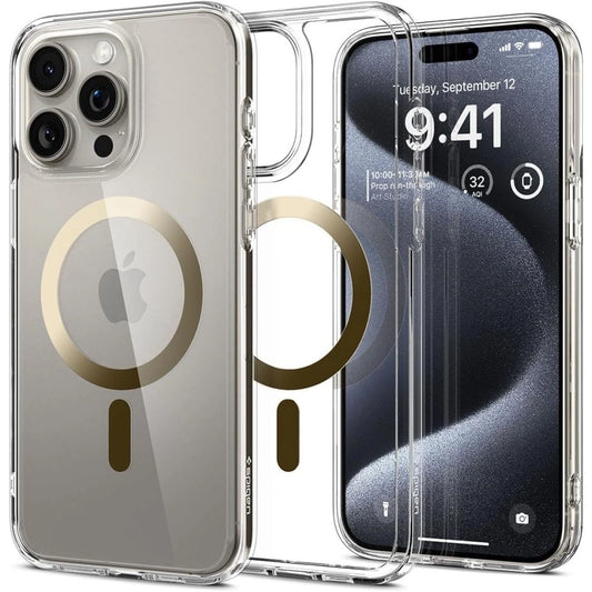 Spigen Ultra Hybrid Mag Case with MagSafe for iPhone 15 Pro - Gold_0