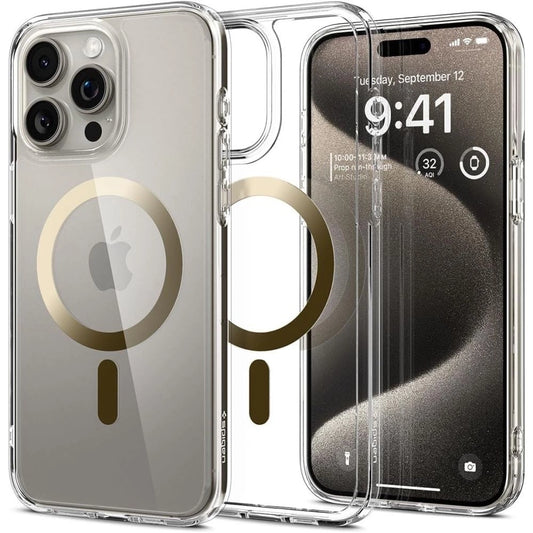 Spigen Ultra Hybrid Mag Case with MagSafe for iPhone 15 Pro Max - Gold_0