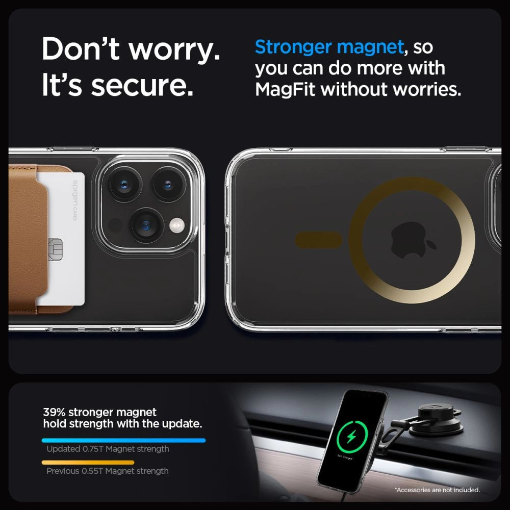 Spigen Ultra Hybrid Mag Case with MagSafe for iPhone 15 Pro Max - Gold_13