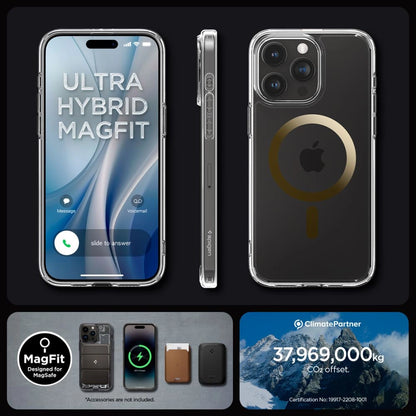 Spigen Ultra Hybrid Mag Case with MagSafe for iPhone 15 Pro Max - Gold_15
