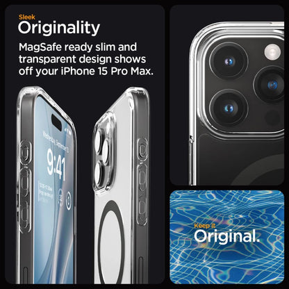 Spigen Ultra Hybrid Mag case with MagSafe for iPhone 15 Pro Max - graphite_11