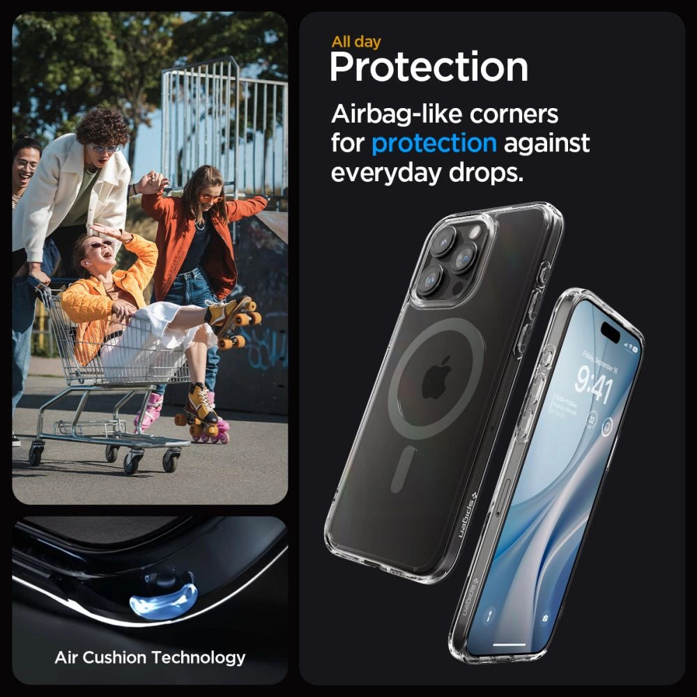 Spigen Ultra Hybrid Mag case with MagSafe for iPhone 15 Pro Max - graphite_12